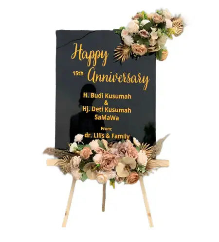 Papan Bunga Akrilik Wedding Venue Jakarta Utara